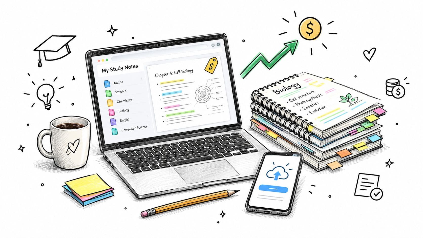 Sell Study Notes Online and Earn from Your Revision