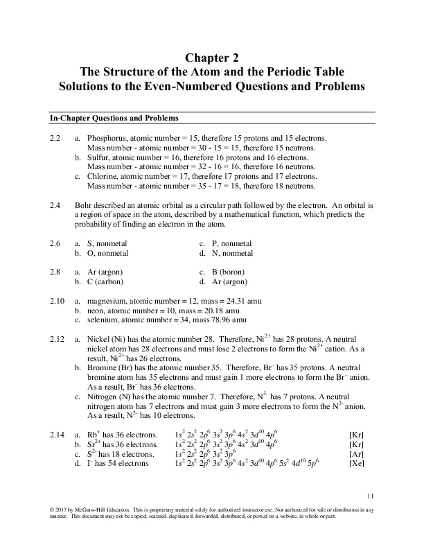 General, Organic, and Biochemistry 9th Edition Solution Manual