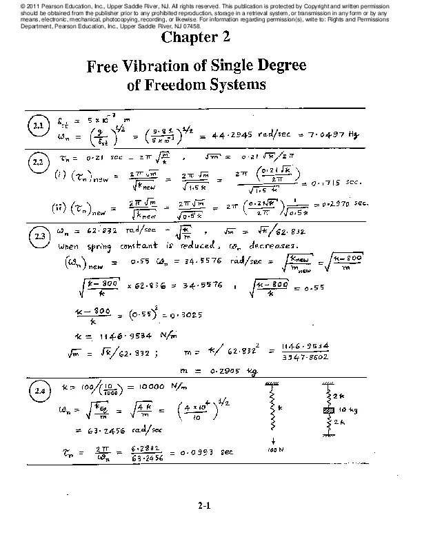 Solution Manual For Mechanical Vibrations, 5th Edition