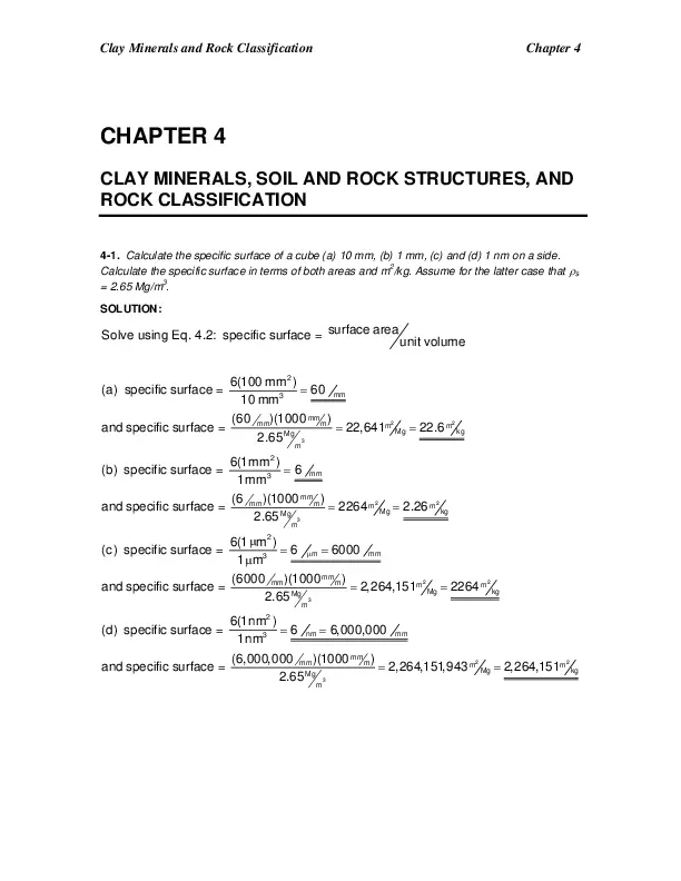 Solution Manual For Introduction To Geotechnical Engineering, An, 2nd Edition