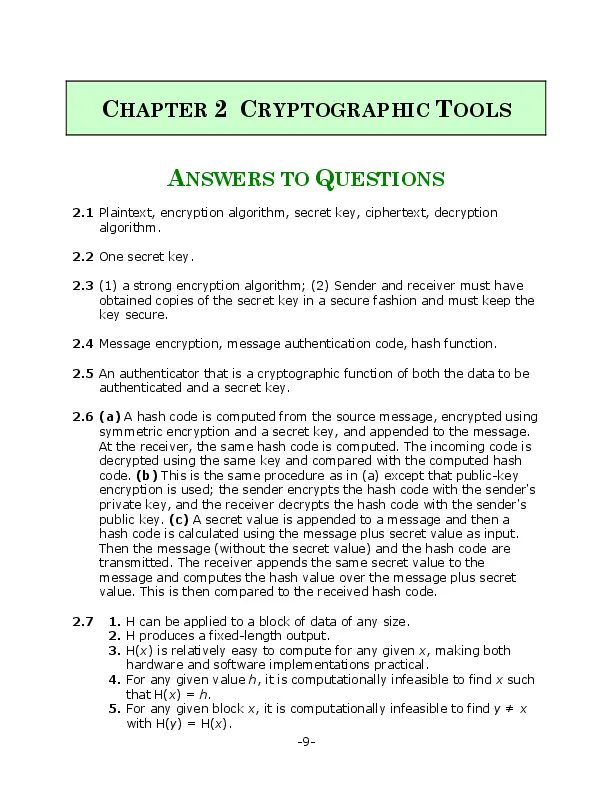 Solution Manual For Computer Security: Principles And Practice, 3rd Edition