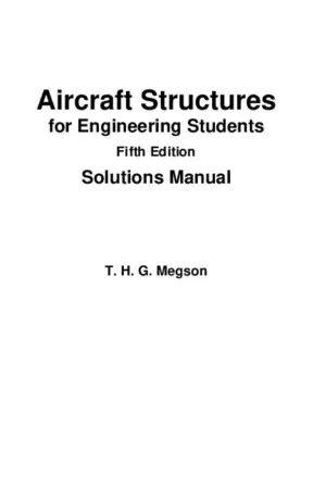 Aircraft Structures for Engineering Students, 5th Edition Solution Manual