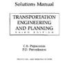 Solution Manual for Transportation Engineering and Planning, 3rd Edition