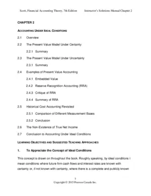 Solution Manual for Financial Accounting Theory, 7th Edition