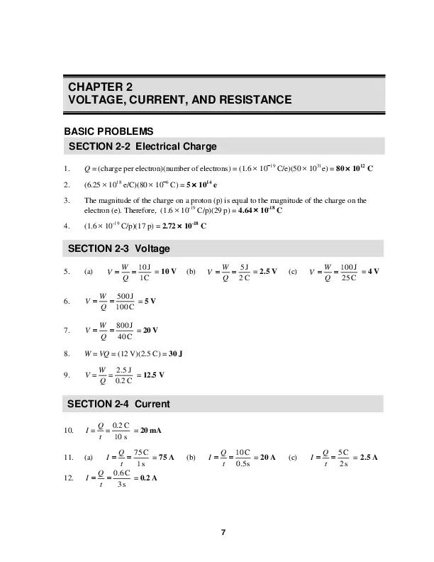 Solution Manual For Electronics Fundamentals: A Systems Approach, 1st Edition