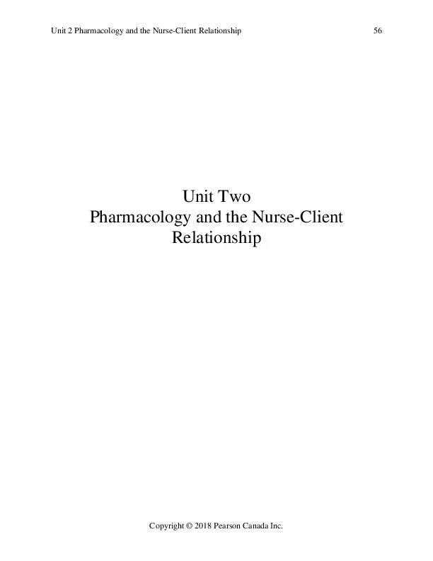 Test Bank For Pharmacology for Nurses: A Pathophysiological Approach, Second Canadian Edition