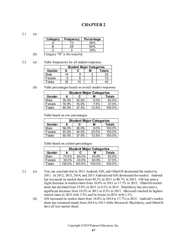 Test Bank for Basic Business Statistics, 14th Edition