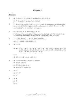 A First Course in Probability, 10th Edition Solution Manual