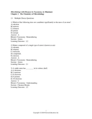 Test Bank For Microbiology with Diseases by Taxonomy, 6th Edition