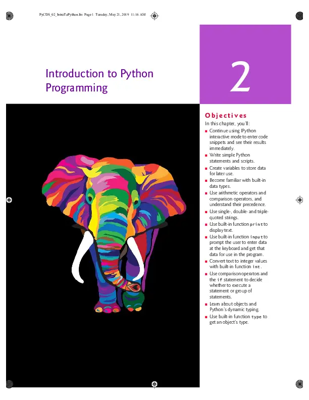 Solution Manual for Intro to Python for Computer Science and Data Science: Learning to Program with AI, Big Data and The Cloud, 1st Edition