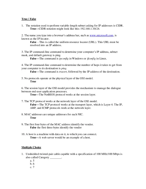 Test Bank for Computer Security Fundamentals, 4th Edition