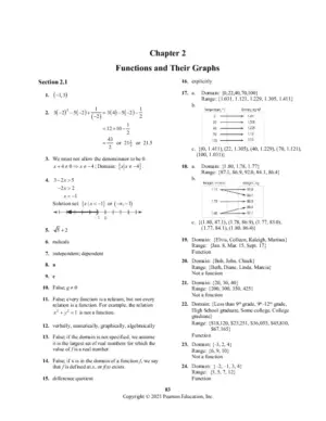 Solution Manual for Precalculus Enhanced with Graphing Utilities, 8th Edition