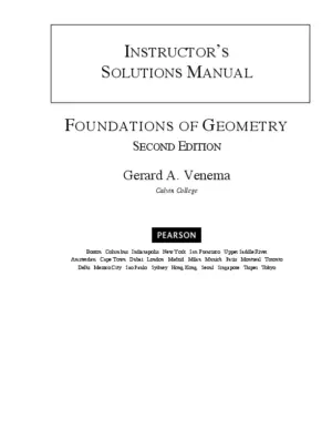 Solution Manual for Foundations of Geometry, 2nd Edition