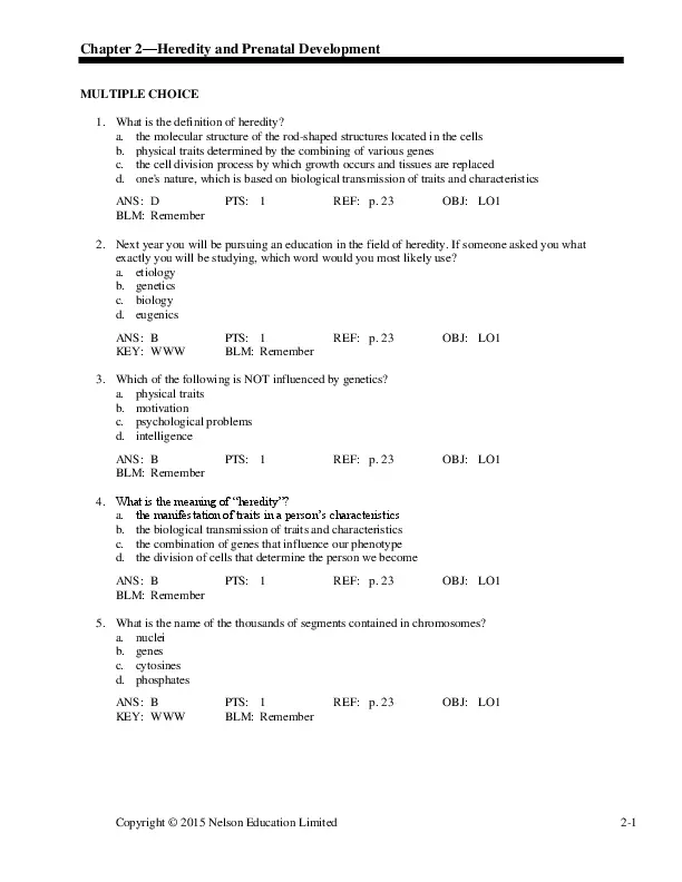 Test Bank For HDEV, 4th Edition