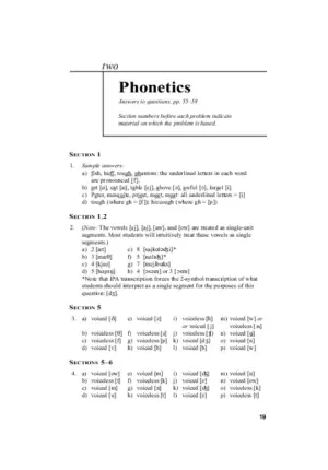 Solution Manual for Contemporary Linguistics: An Introduction, 6th Edition