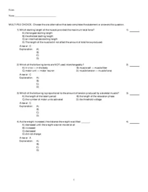 PhysioEx 9.1: Laboratory Simulations In Physiology, 1st Edition Test Bank