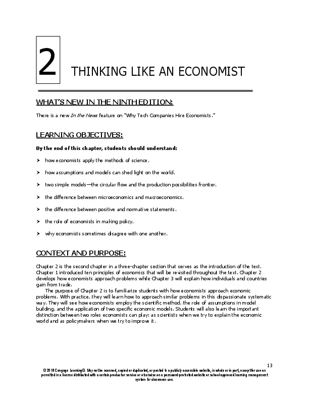 Solution Manual For Principles of Economics, 9th Edition