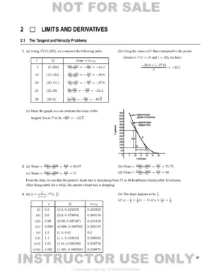 Solution Manual for Single Variable Calculus: Concepts and Contexts, 4th Edition