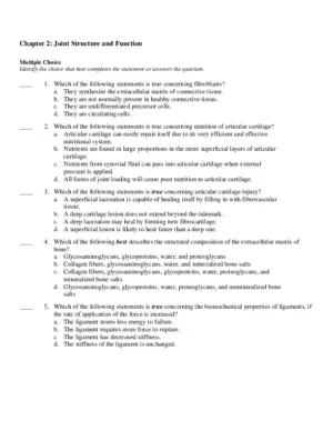 Test Bank For Joint Structure and Function: A Comprehensive Analysis, 4th Edition