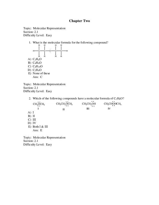 Organic Chemistry, 2nd Edition Test Bank