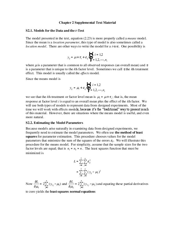 Solution Manual For Design and Analysis of Experiments, 10th Edition