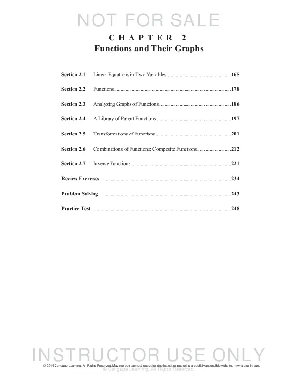 Algebra and Trigonometry, 9th Edition Solution Manual