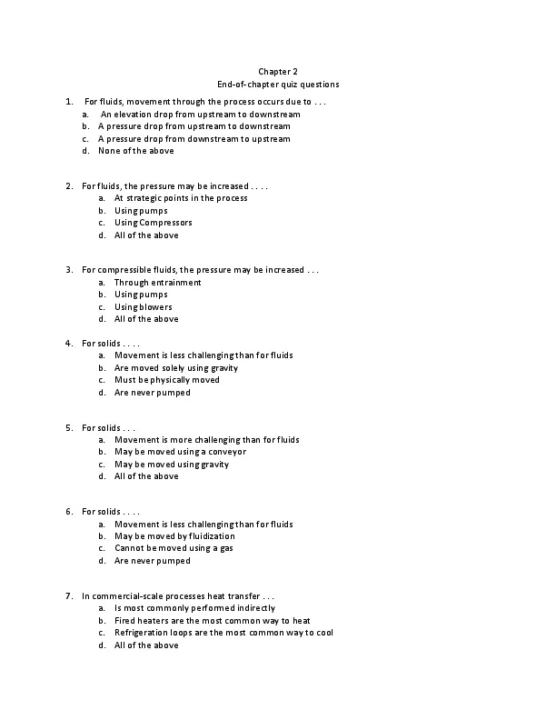 Test Bank For Designing Controls for the Process Industries, 1st Edition