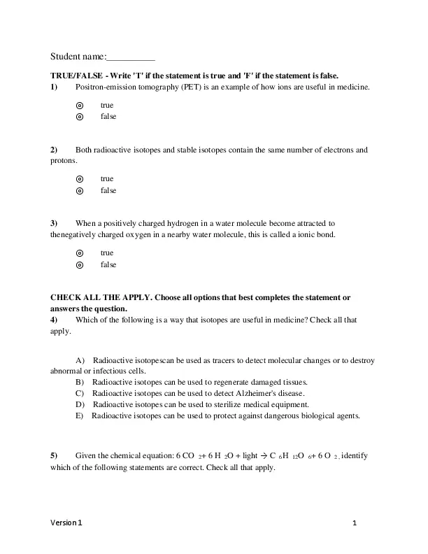 Test Bank For Essentials of Biology, 6th Edition