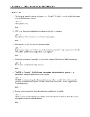 Test Bank For Essentials of Pharmacology for Health Occupations, 6th Edition
